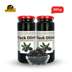 Black Zaitoon -500g 2 Jar - কালো জয়তুন ৫০০ গ্রাম ২ জার